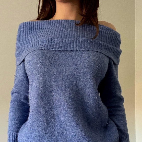 Aritzia (Wilfred Free) - Eisha Sweater Dress in Blue: Women's Size S - Picture 1 of 7